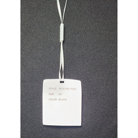 NWT Sioni Black Cardigan Sweater Women's Size 2X Heavy Weight Tight Knit Classic - Picture 4 of 6